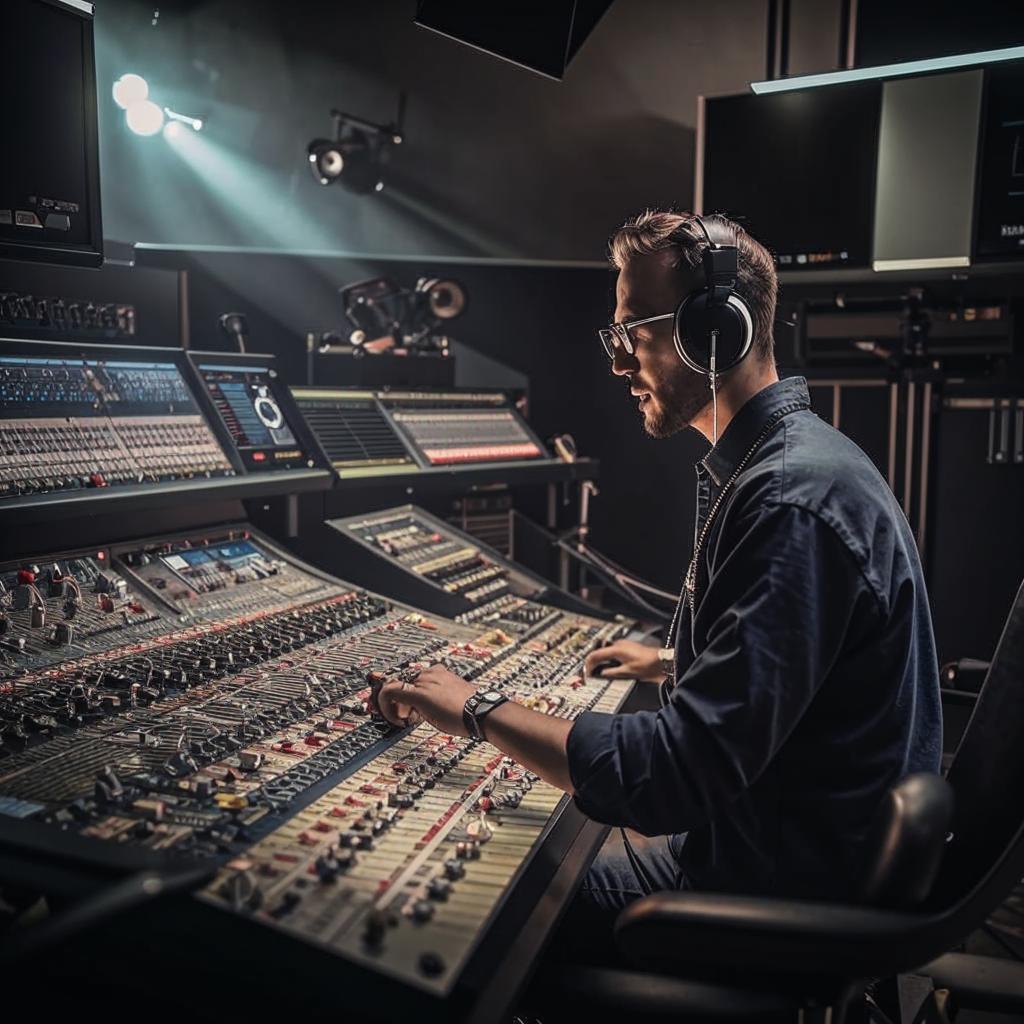Ingénieur du son en studio avec artiste